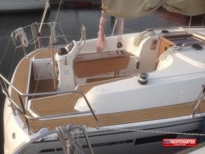 Detailanblick Schiff - KM Yachtcharter